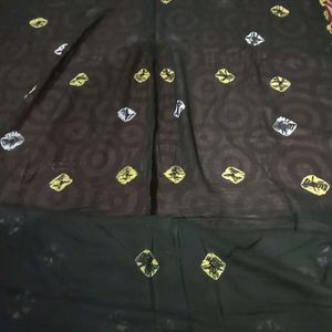 Black Cotton Dupatta 1