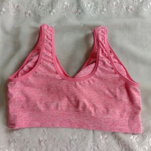 pink active bra