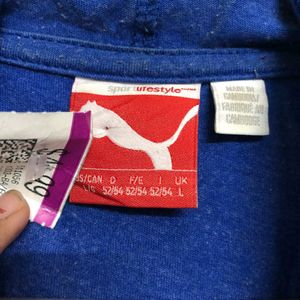 Puma Blue Long Sleeve hoodie