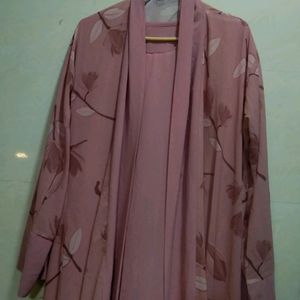 Light Soft Material 3 Pc Abaya