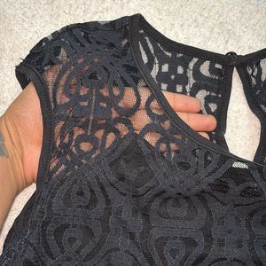 Black Net Top