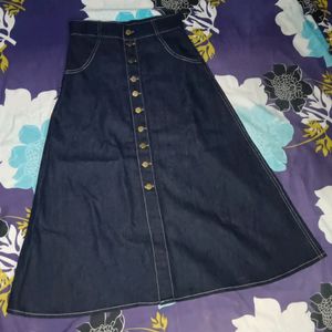 Stylish Denim A-line Skirt | Worn Once