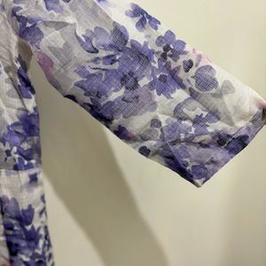 Purple Floral Dress From Biba