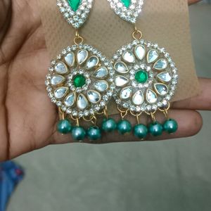 Beautiful Kundhan Earrings Hand Made