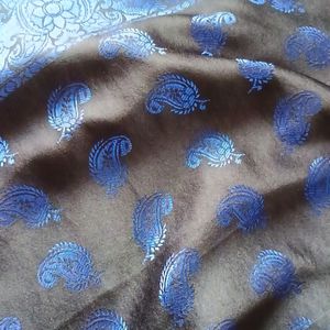 Black And Blue Silk Saree (Reversible Too)