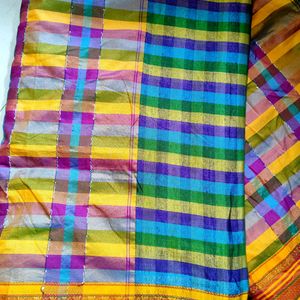 Multicolour Cotton Silk South Saree🌈