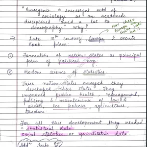 CLASS 12TH SOCIOLOGY HANDWRITTEN NOTES