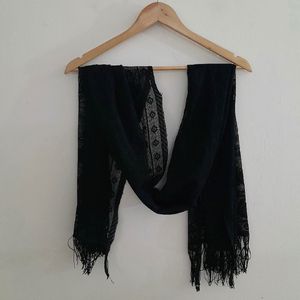 Pretty Black Scarf🌸#scarf #stole #womanwear