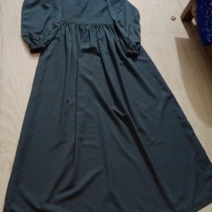 Greyish Blue Modest Dress