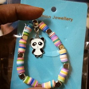 Kid's Bracelet With Panda Charm.