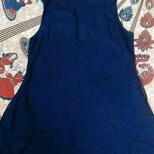 NAVY BLUE KURTI / TUNIC (M SIZE)