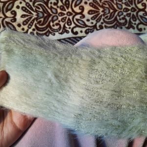 Super Soft Fuzzy Sweater Having Glittery Threads