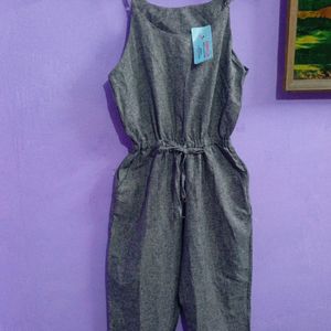 Fabulous Grey Jumpsuit For Girls And Women's