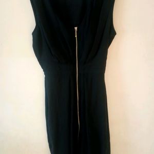 Hnm Black Dress With Zip