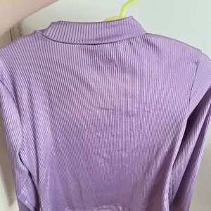 Fitted Lavender Top.