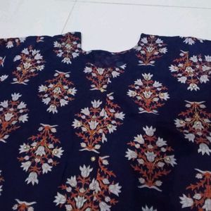 Kurti With Sarara Nd Chiken Work Duptta Xl Size