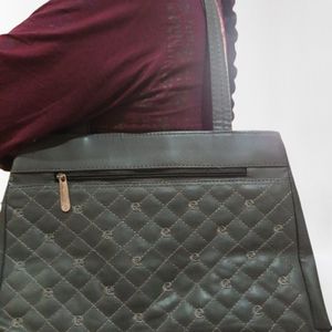 Metalic Grey Handbag