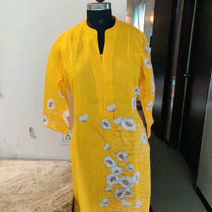 Biba Sunshine Yellow Kurta