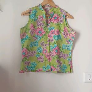 Floral Sleevless Top (Women)