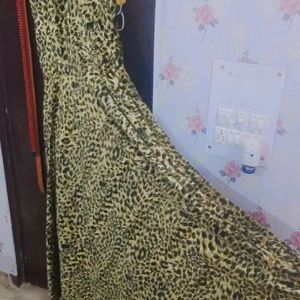 Women Gown Tiger Print