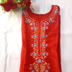 Hand Embroidery Kurti With Salwar👗