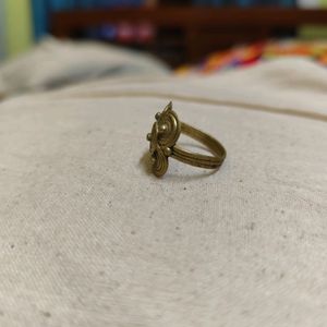 Pure Brass Vintage Dokra Ring