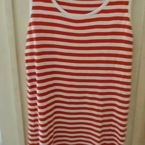 Red White Striped Dress