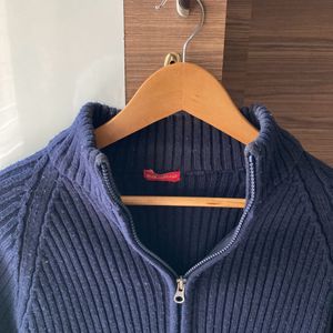 Rib Knit Zipper