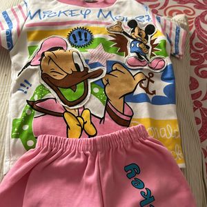 Shorts And T Shirt Set For Girls