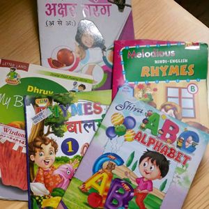 5 Kids Books Rhyme Alphabet story english hindi