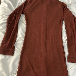 Brown Sweater Dress