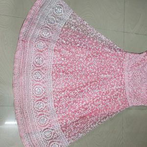 Baby Pink Colour Beautiful Dress With Dupatta