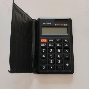 pocket calculator with cover