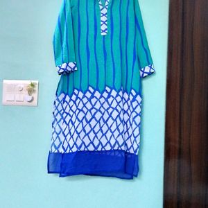 Vibrant Sea-Green Kurta