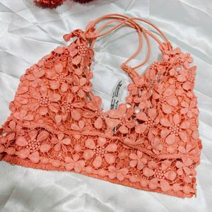 Imported Flower Design Brallet Bra