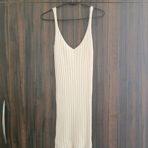 KOREAN WHITE BODYCON DRESS