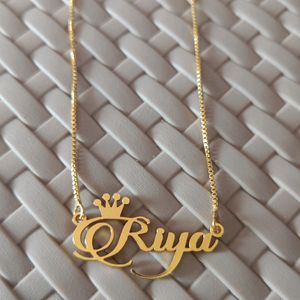 Gold Plated "Riya" Name Pandent Chain