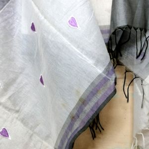 Chanderi Dupatta With Beautiful Thread Work And Colors