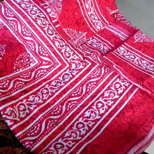 Red Colour Cotton Bedsheet