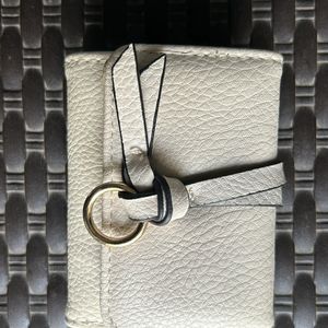 Cream colour multi storage wallet