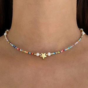 Multicolor Dainty Neckpiece With Star Charms ✨🎀