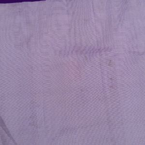 Lavender With Violet Silk Saree