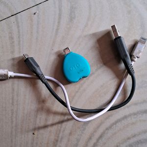 OTG+ Usb Micro + Lighting iphone Data Cable