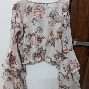 Retro Style Peach Top