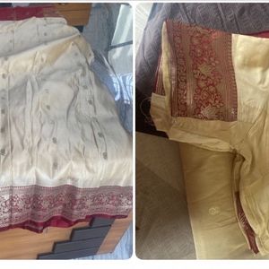 Pure Silk Saree.  Heavy Salu.