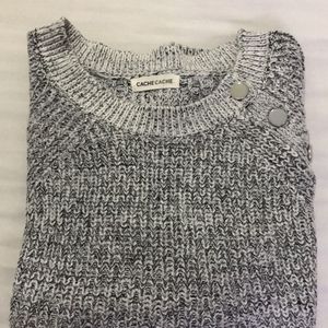 Grey With Silver Shimmers Pullover Fits S/M