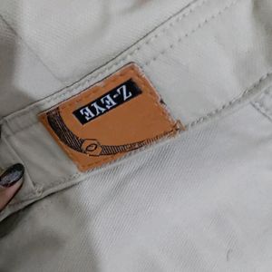 Cream Colour New Jeans