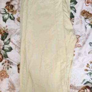 Cotton Cream Colour Pant