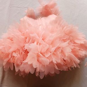 Peach Fancy Frock (Girls)