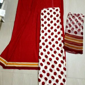 Unstitched Dress Material Of Top, Bottom & Dupatta